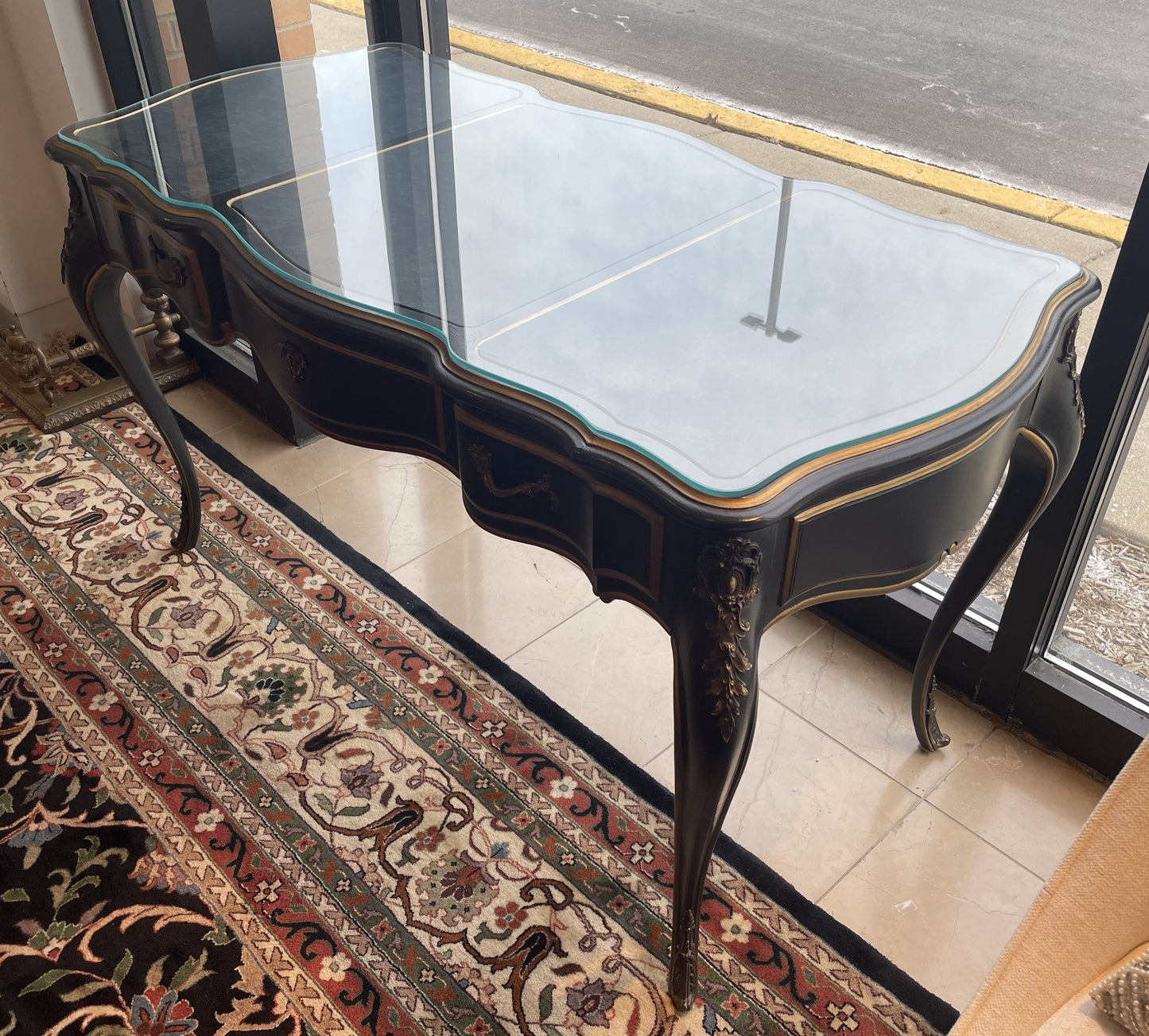 Drexel Et Cetera Regency Ormolu Writing Desk (0KR001)