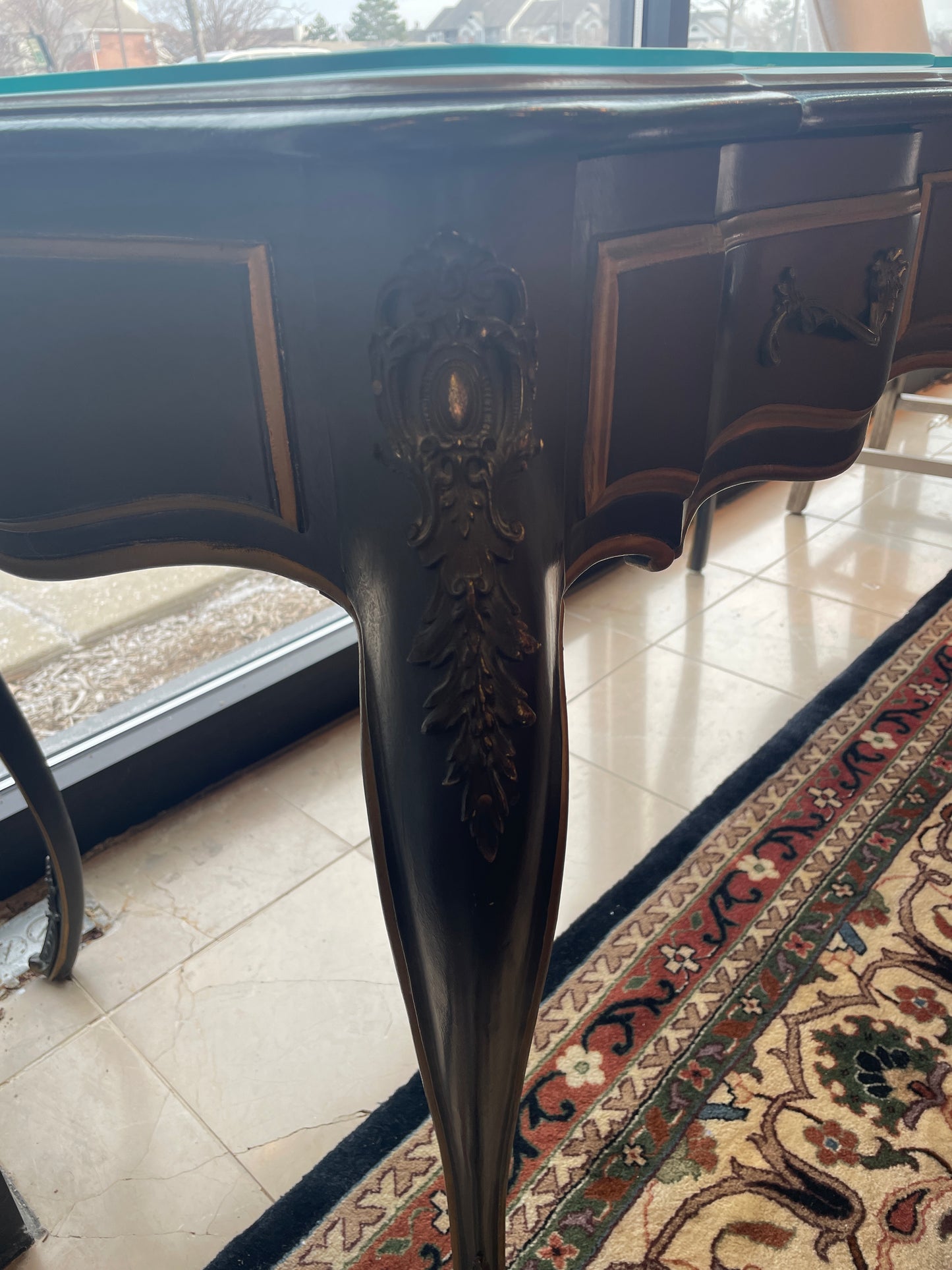 Drexel Et Cetera Regency Ormolu Writing Desk (0KR001)