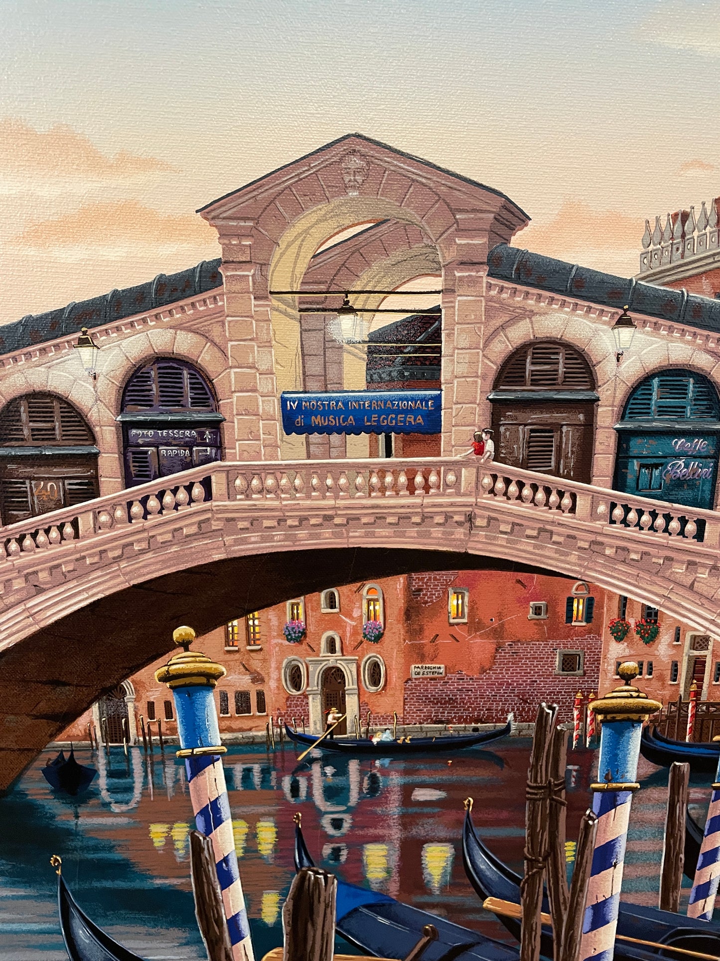Ludmila Kondakova "Rialto Bridge at Sunset" Serigraph (0OI004)