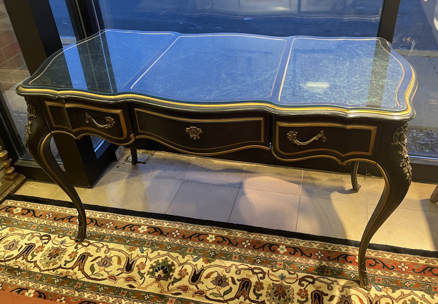 Drexel Et Cetera Regency Ormolu Writing Desk (0KR001)