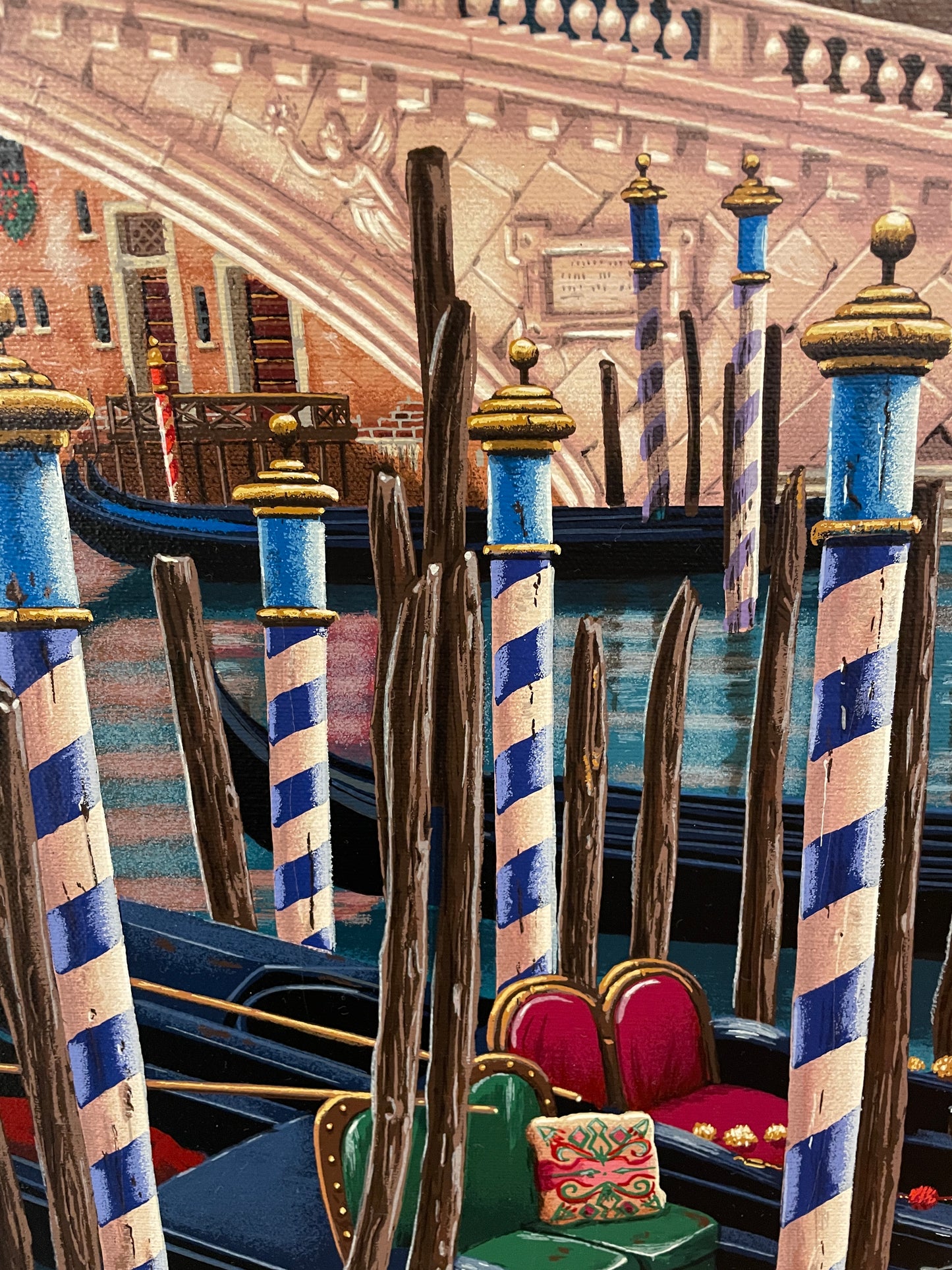 Ludmila Kondakova "Rialto Bridge at Sunset" Serigraph (0OI004)