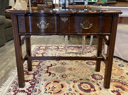 Harden Block Front Console Table AS IS (0CT001)