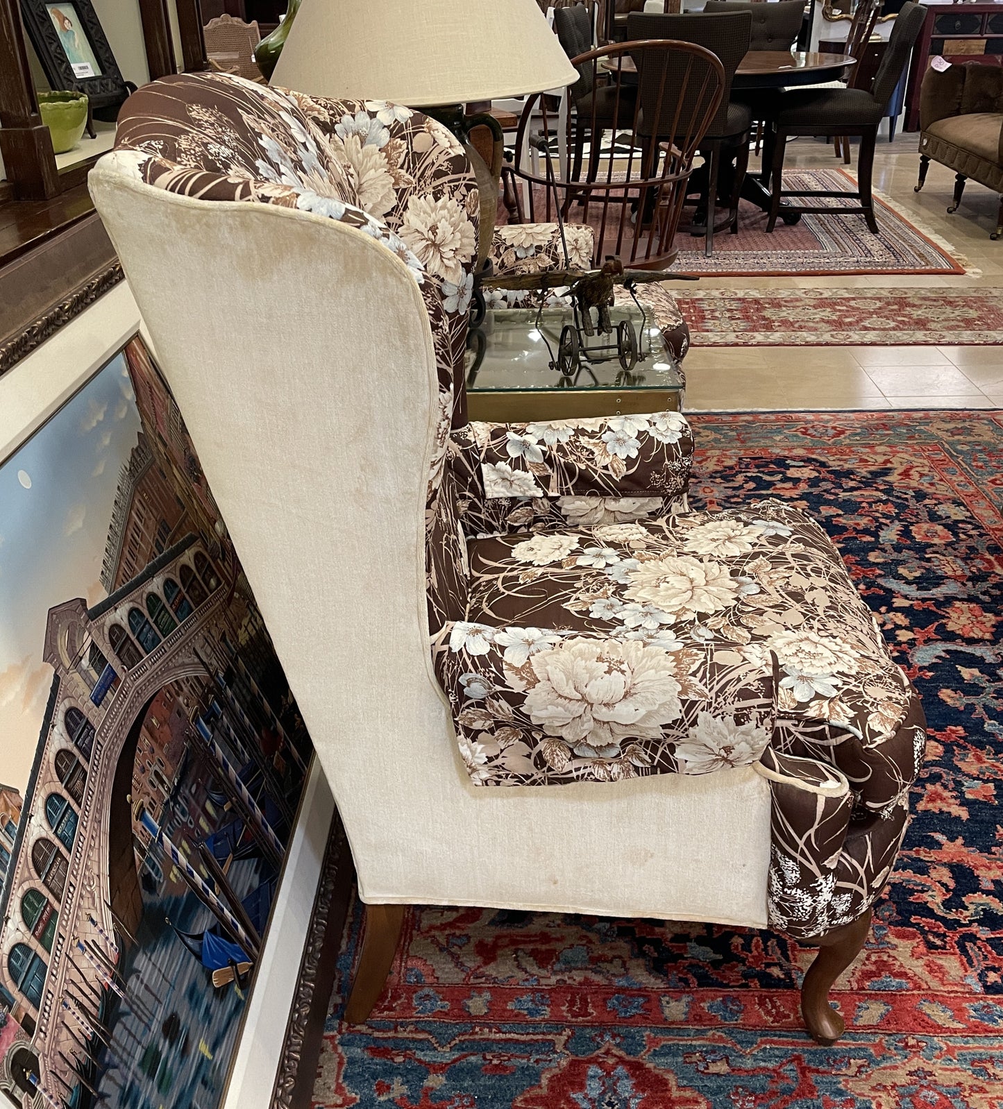 Berne Furniture Vintage Wingback Chair (Two available 037003)