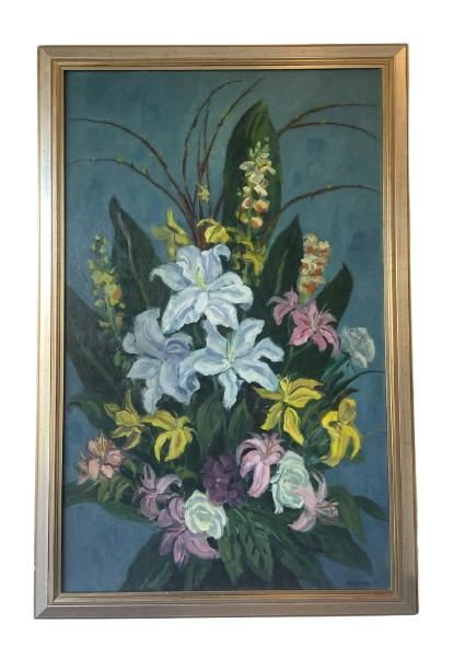Martin Mondrus Floral Still Life Oil on Canvas (0CV002)