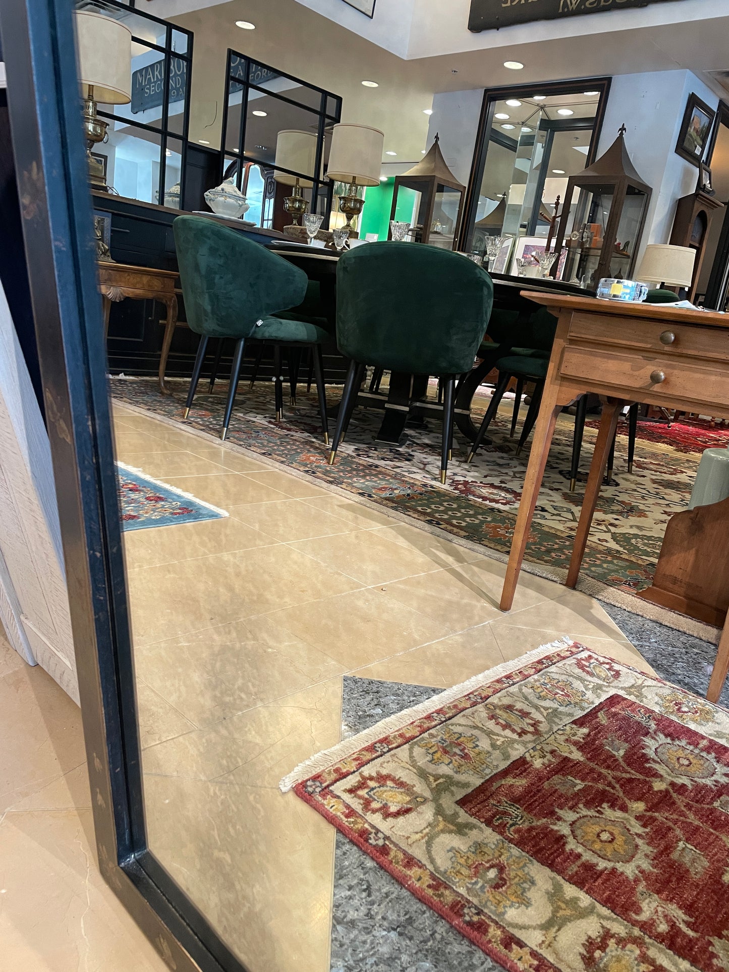 Chinoiserie Mirror with Birds, AS IS (01D02O)