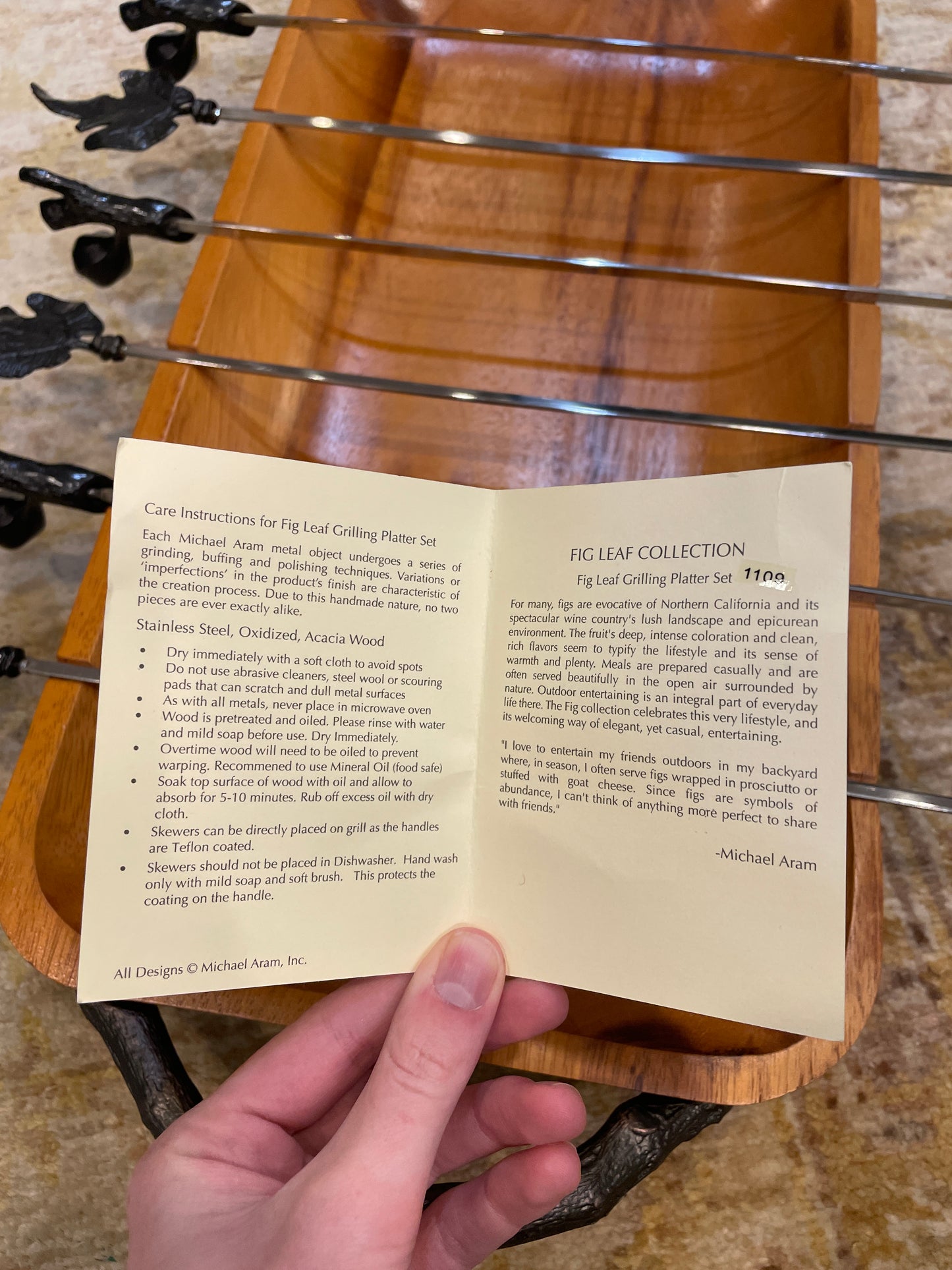 Michael Aram Kebab Set with Tray (0KT003)