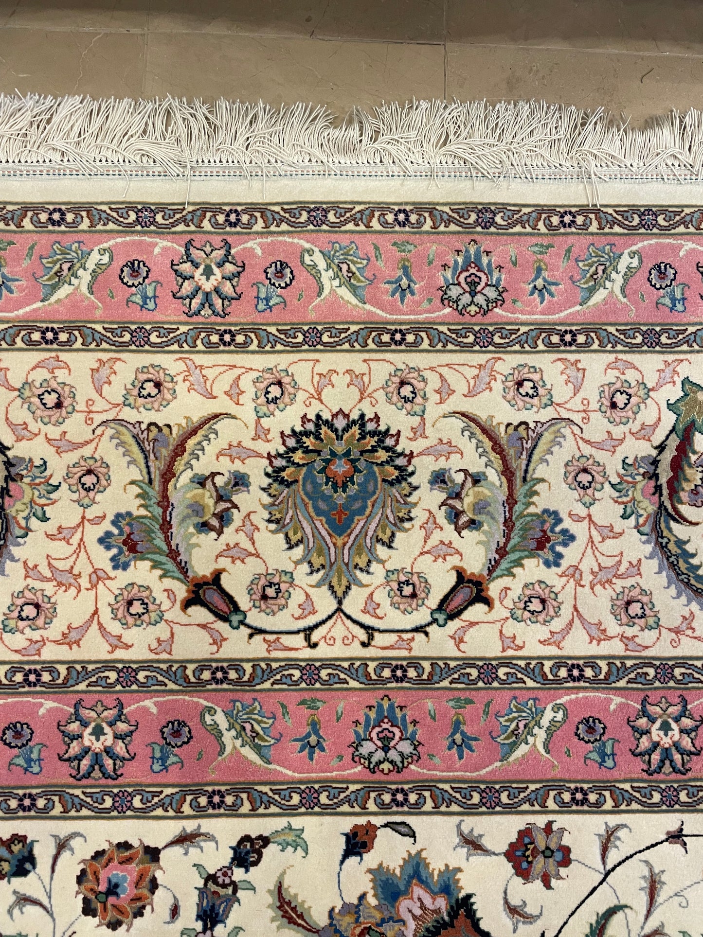 Hand Knotted Pink Rug (16.8x11) (LB5AKF)