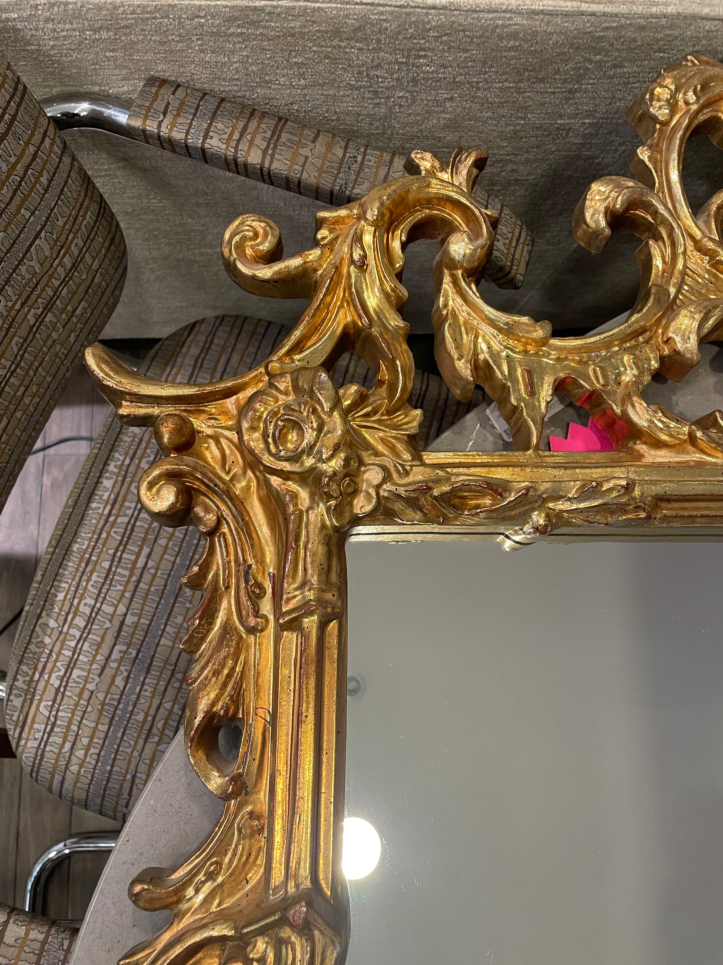 Carolina Mirror Company Hollywood Regency Mirror (0BL00D)
