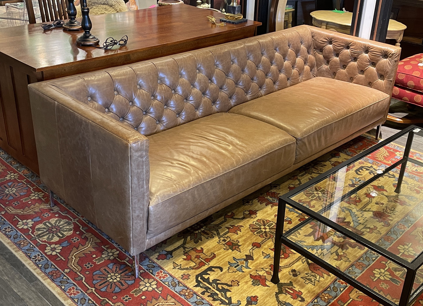 CB Savile Sofa in Brown Analine (0H300Y)