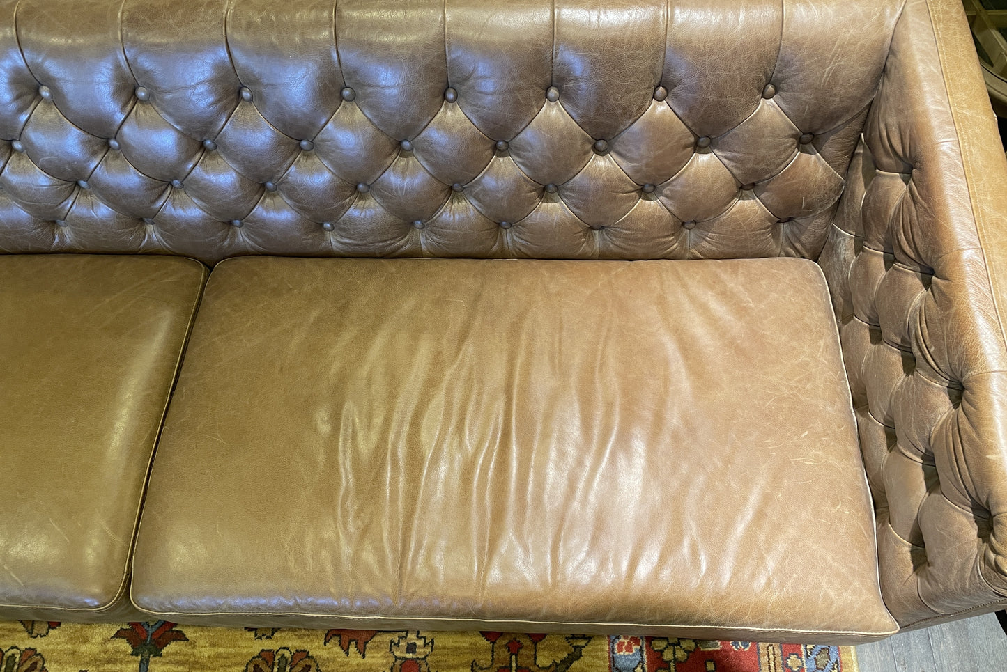 CB Savile Sofa in Brown Analine (0H300Y)