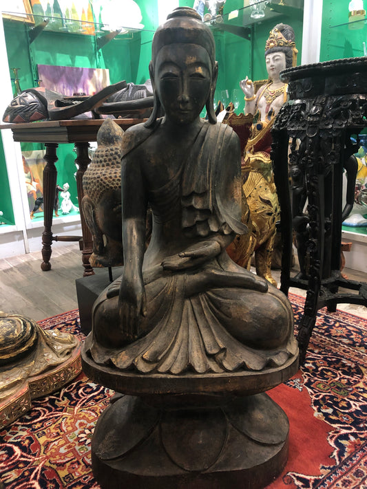 Antique Wood Buddha