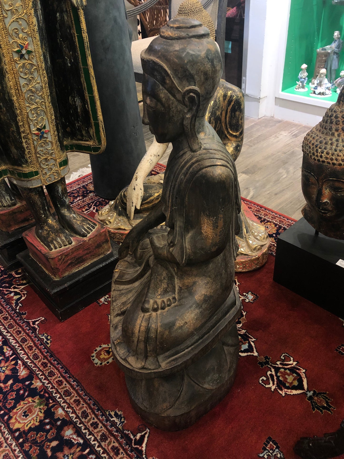 Antique Wood Buddha