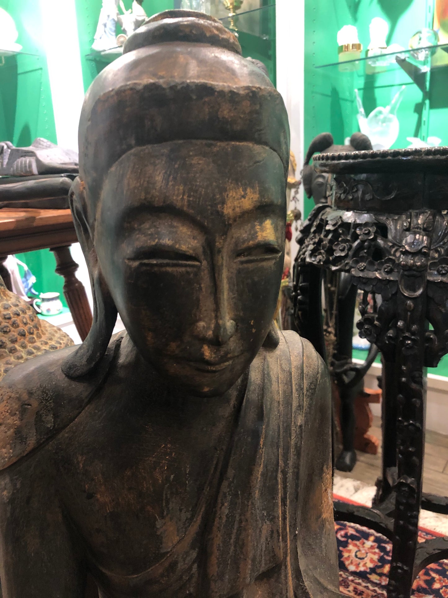 Antique Wood Buddha