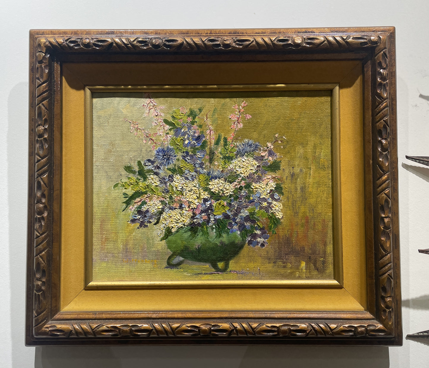 Jeanette Wittenberg "Floral Bouquet in Vase" Oil on Canvas (0I800B)