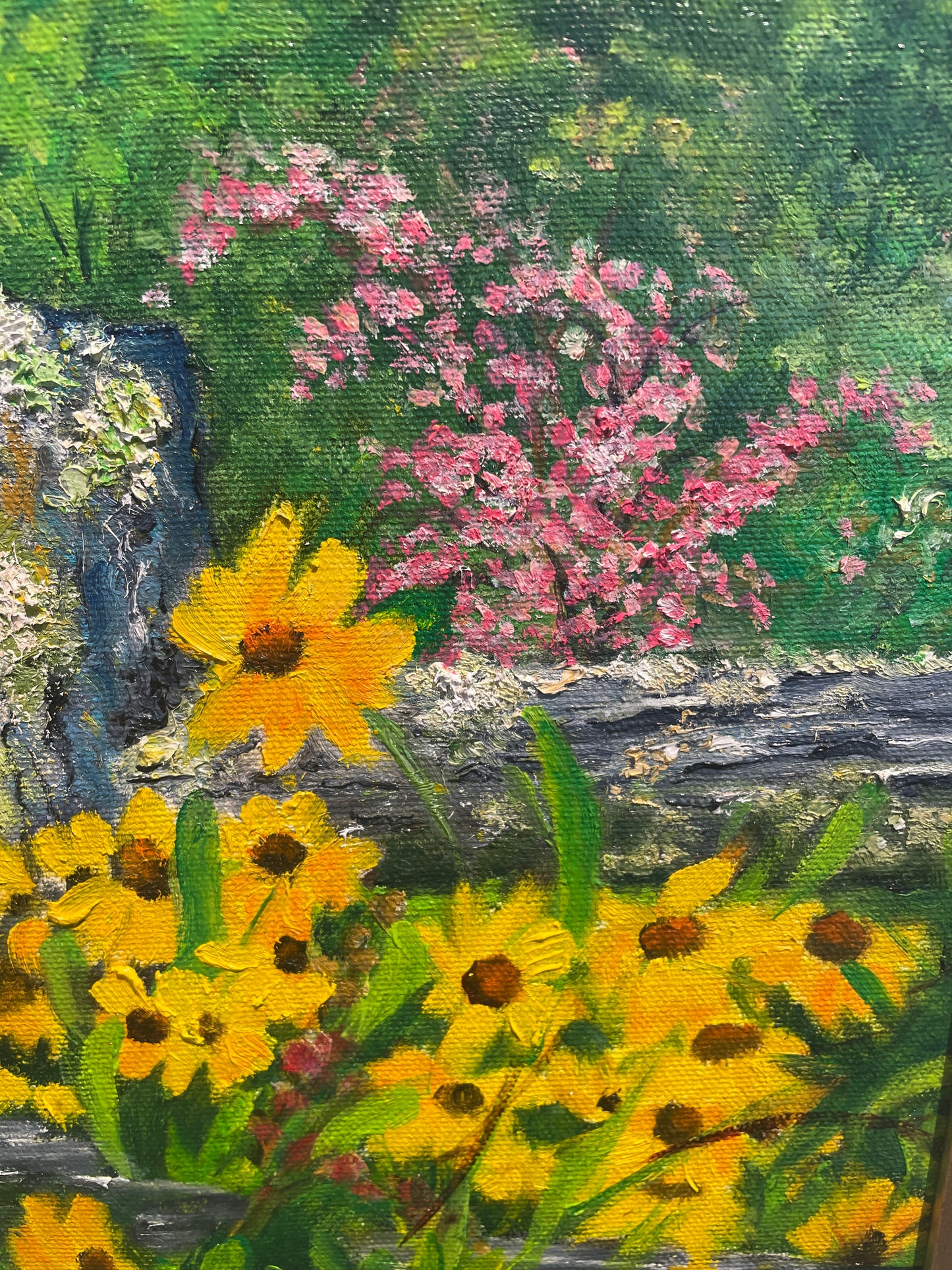Jeanette Wittenberg Oil on Canvas "Sunflowers in the Summer" (0I800A)