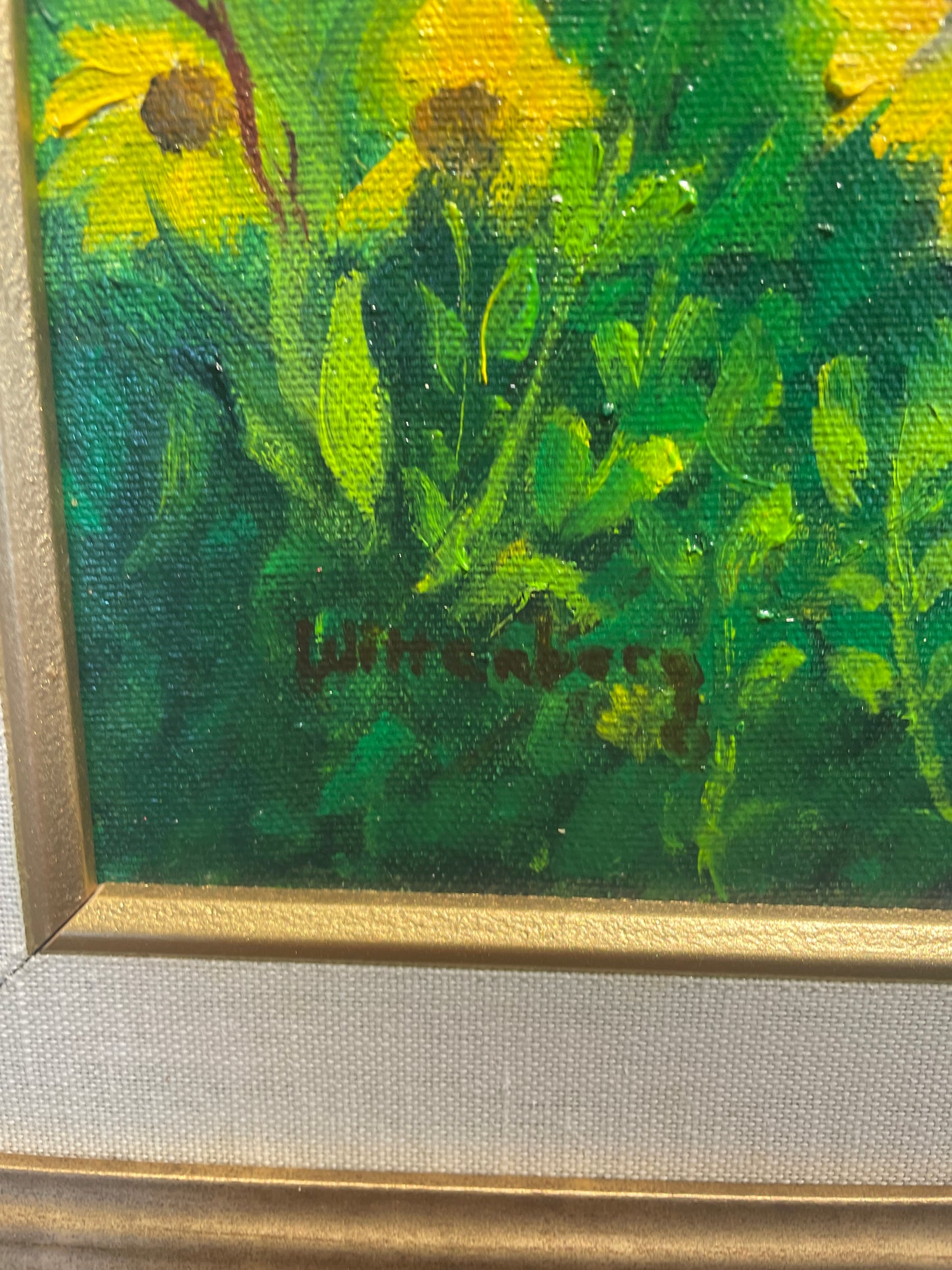 Jeanette Wittenberg Oil on Canvas "Sunflowers in the Summer" (0I800A)