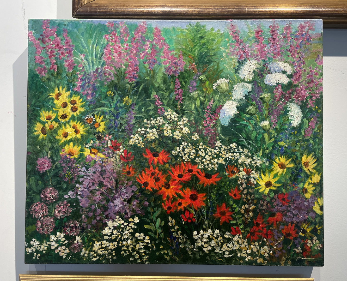 Jeanette Wittenberg "Summer Flowers in Bloom" Oil on Canvas (0I800C)