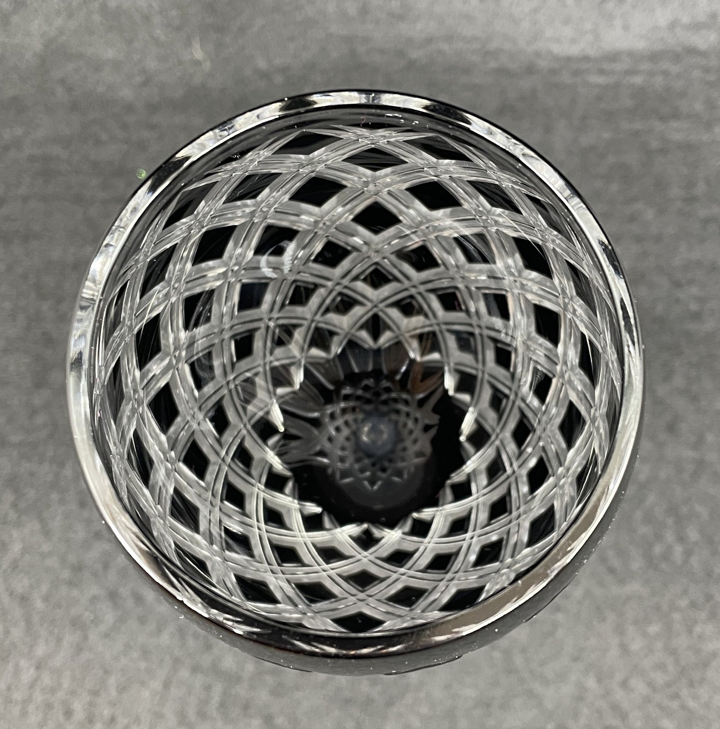 Ajka Faberge Athenee Black Water Goblet (Four available)