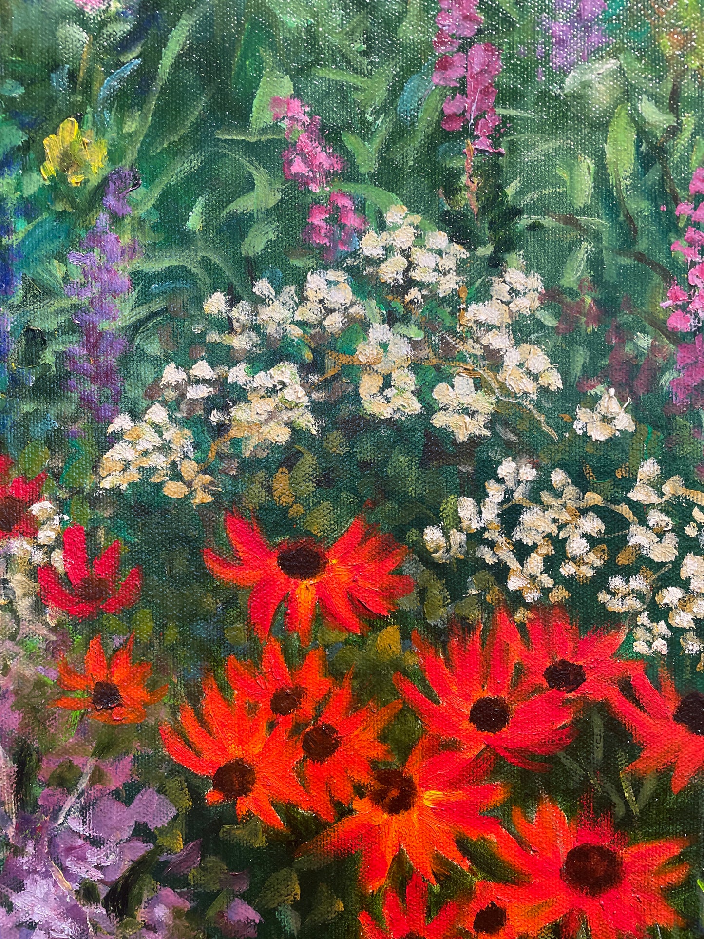 Jeanette Wittenberg "Summer Flowers in Bloom" Oil on Canvas (0I800C)