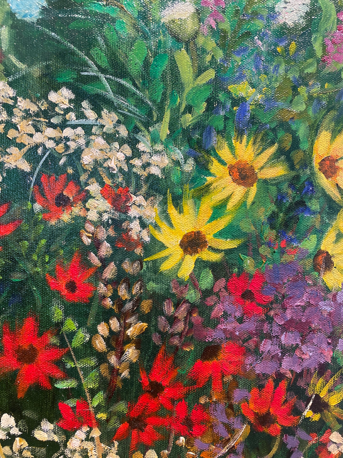 Jeanette Wittenberg "Summer Flowers in Bloom" Oil on Canvas (0I800C)