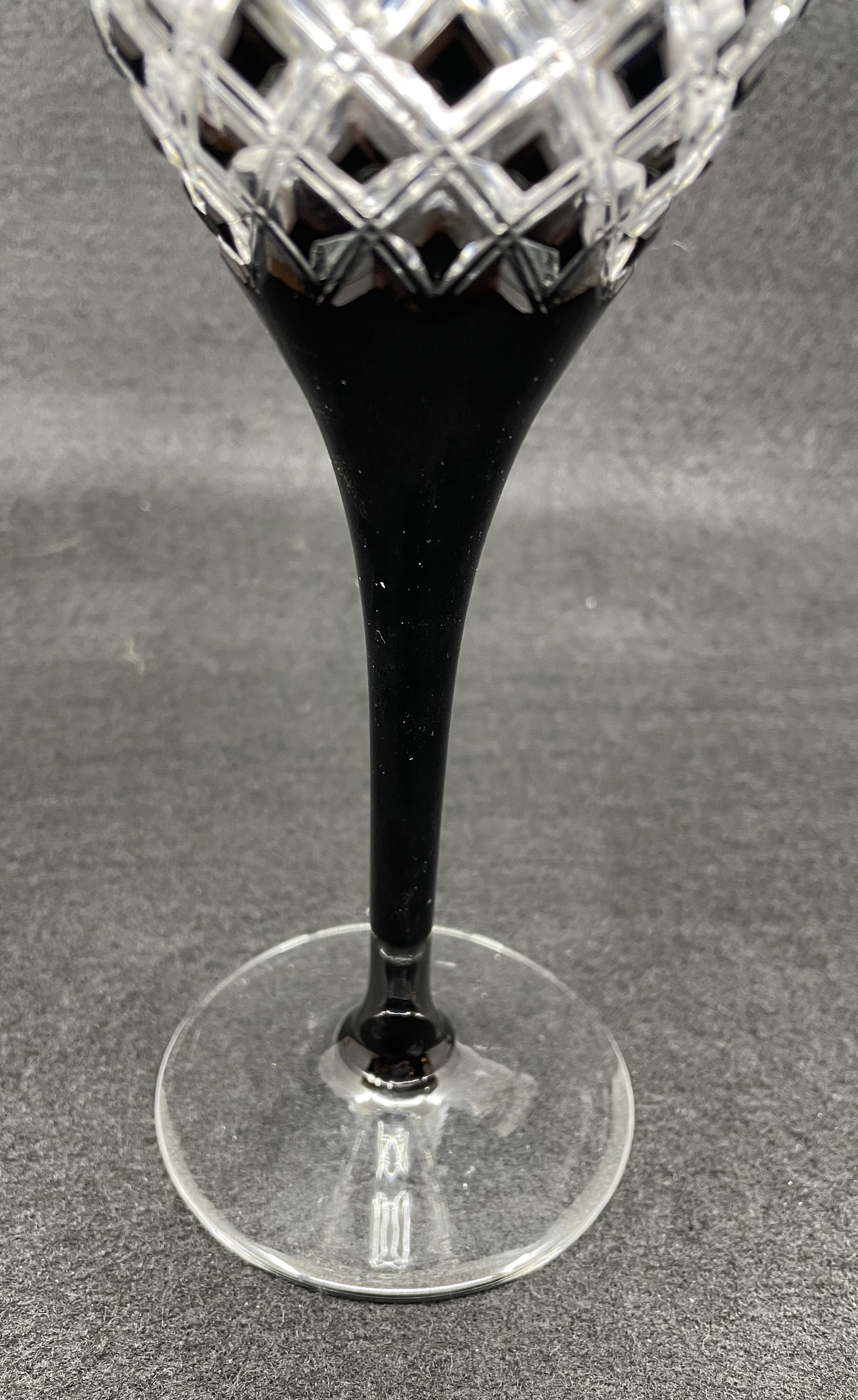 Ajka Faberge Athenee Black Water Goblet (Four available)
