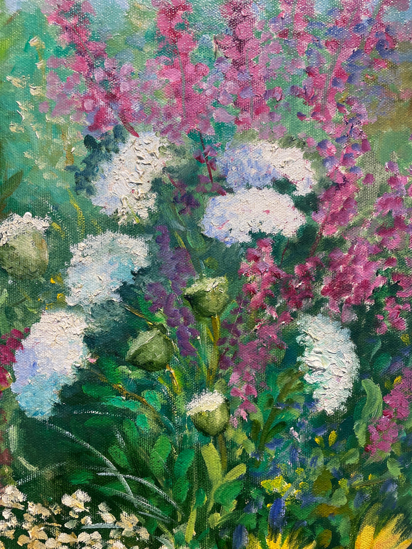 Jeanette Wittenberg "Summer Flowers in Bloom" Oil on Canvas (0I800C)