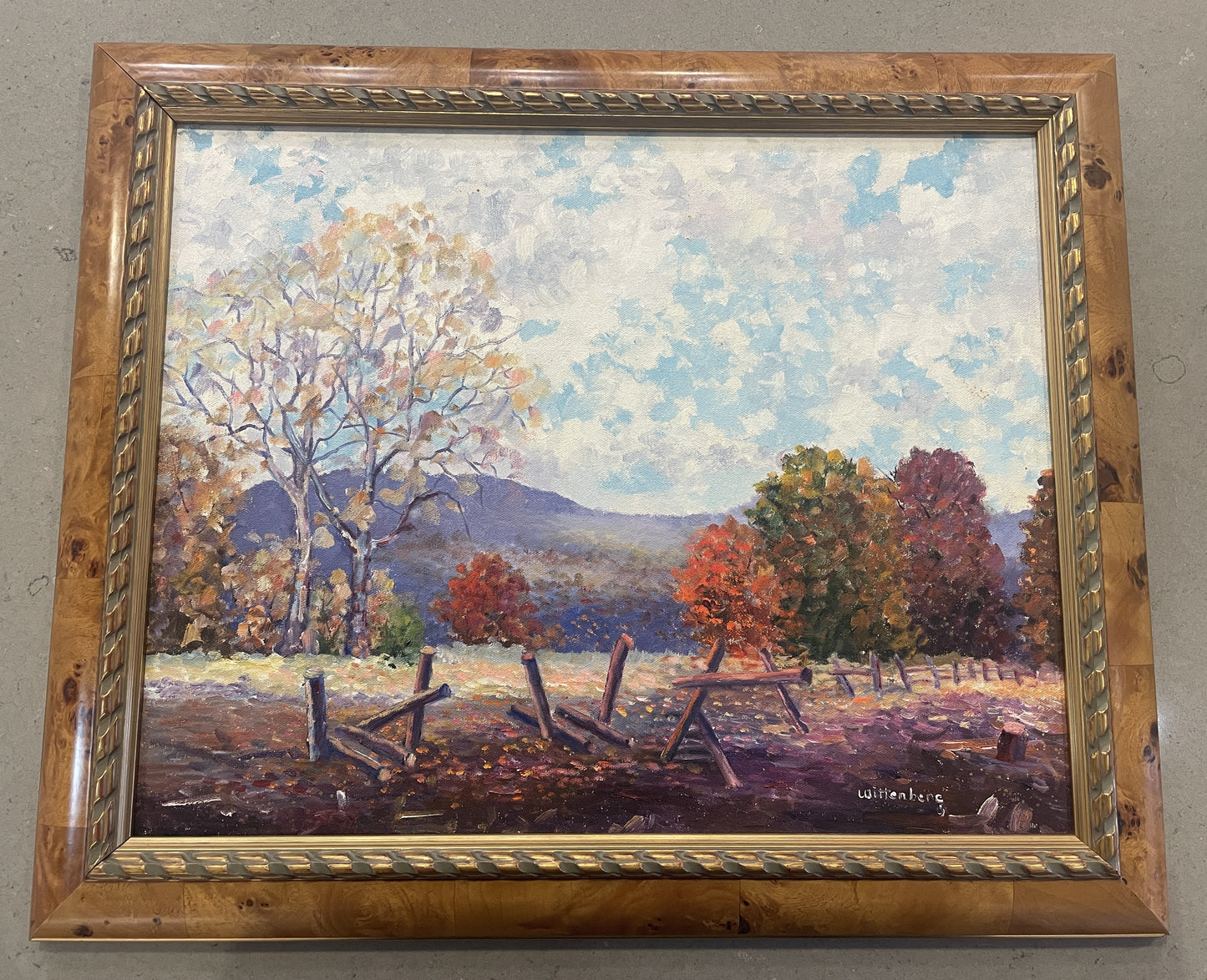 Jeanette Wittenberg "Fall Scene in the Plains" Oil on Canvas (0I8009)