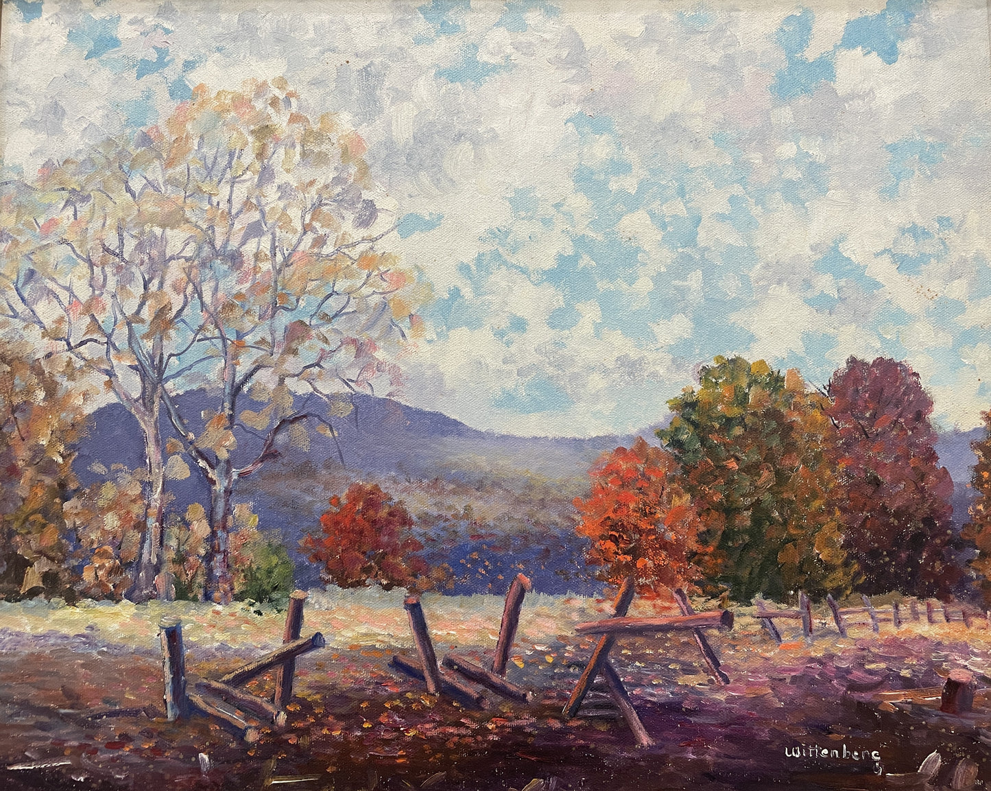 Jeanette Wittenberg "Fall Scene in the Plains" Oil on Canvas (0I8009)
