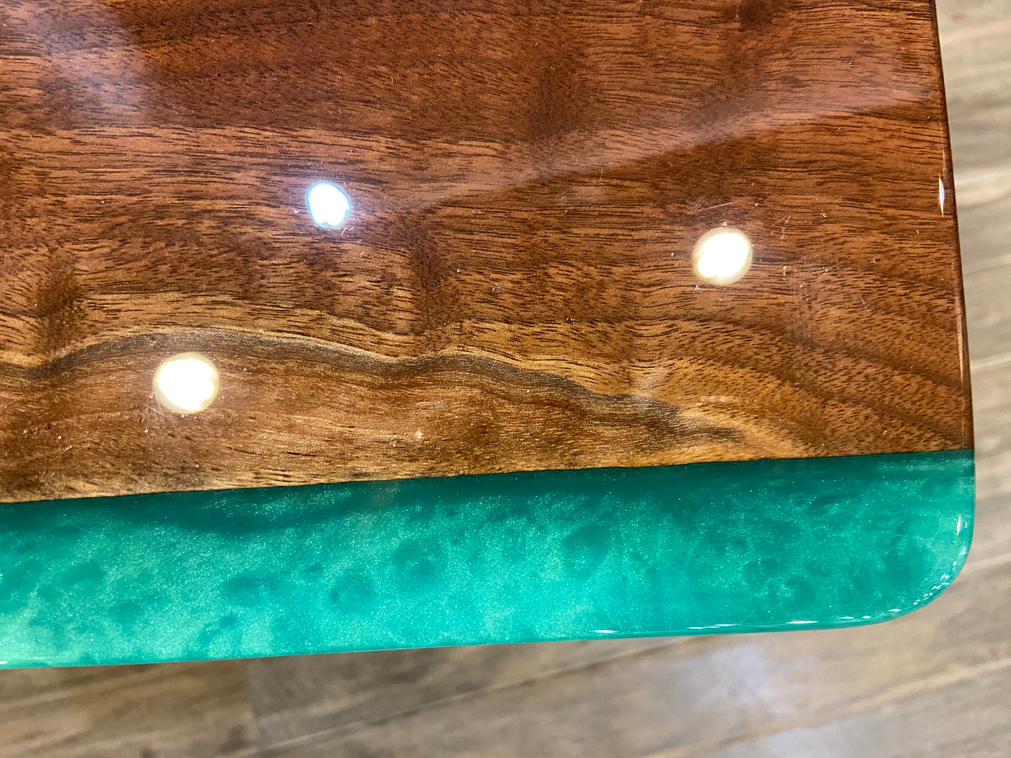 Table/Bench With a Green Edge
