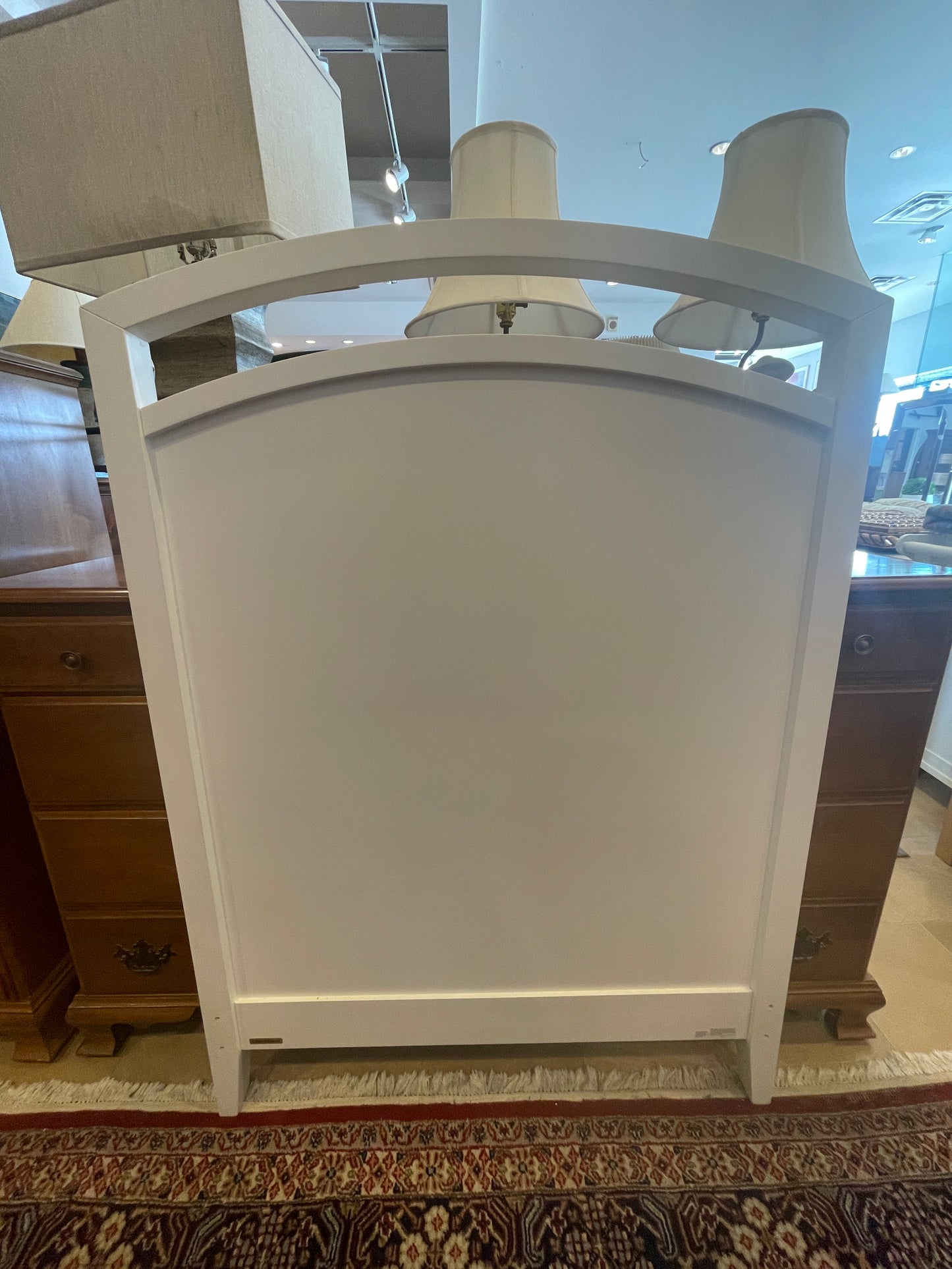 Crate & Barrel White Headboard (0OL002) (Two Available)