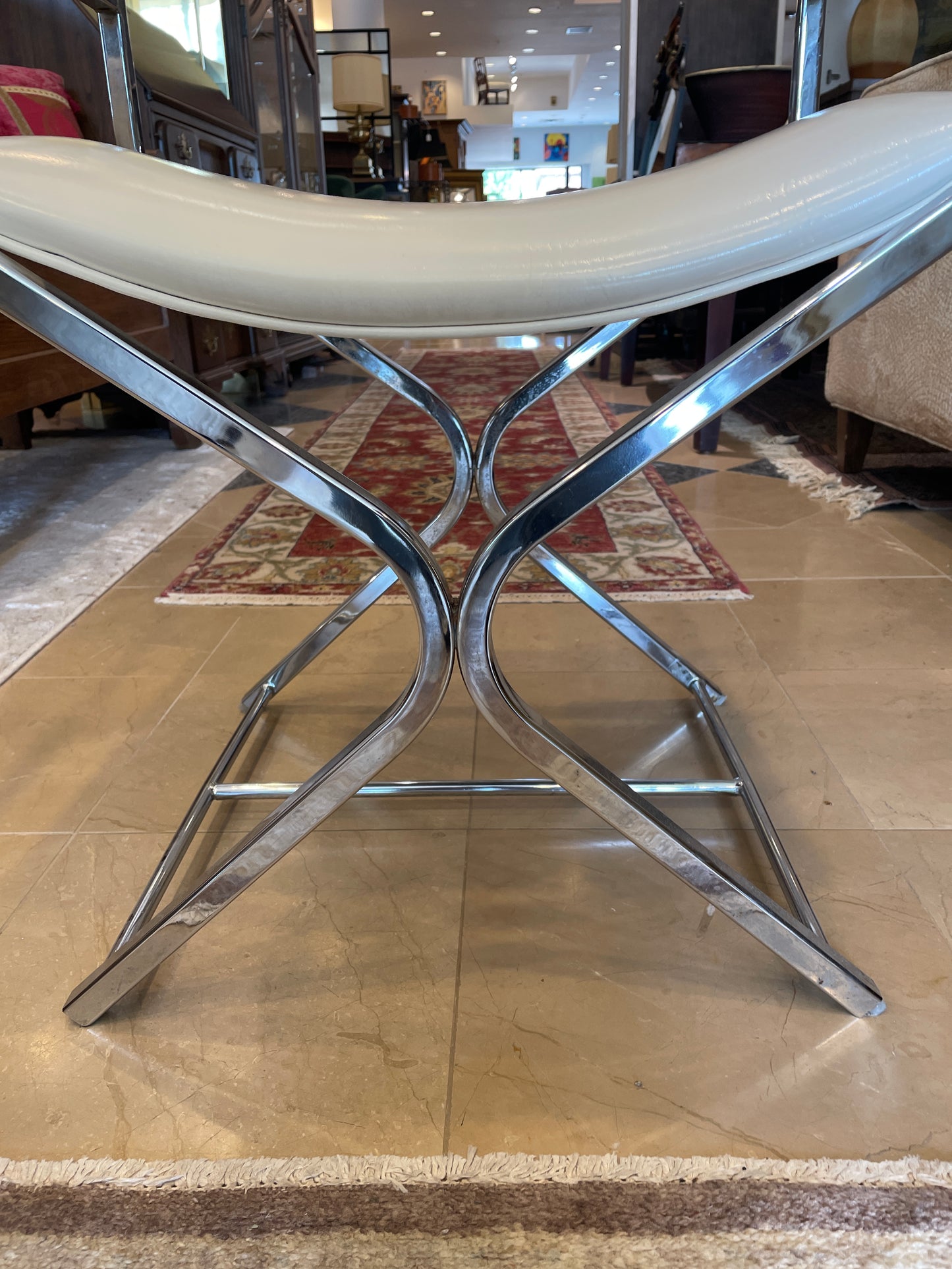 Milo Baughman Acrylic & Leather Director Chairs, Set of 4, AS IS (0A900U)