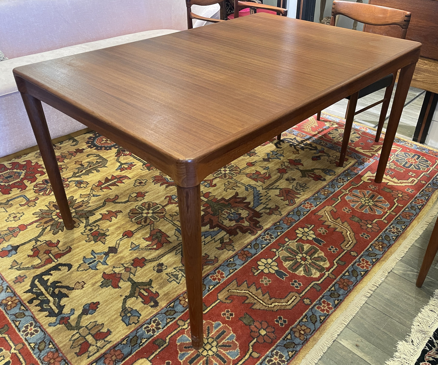 Bramin by HW Klein Mid Century Teak Dining Table and 6 Chairs (0L0001)