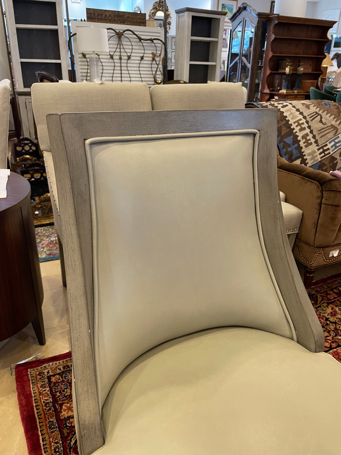 Maven Lane Leather Swivel Barstool (2 Available) (0OM001 & 0OM002)