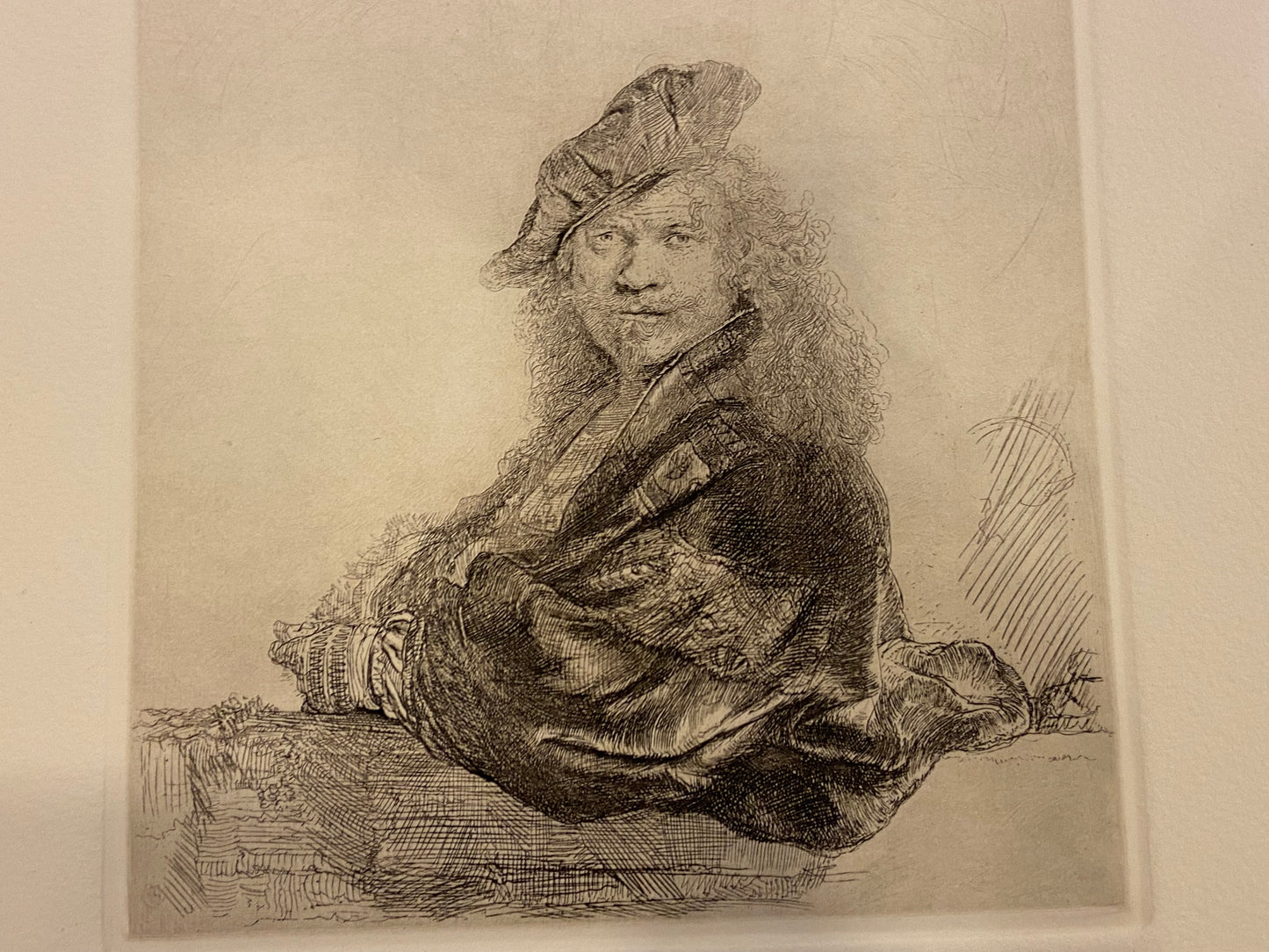 After Rembrandt van Rijn "Self-Portrait Leaning on a Stone Sill" (27593)