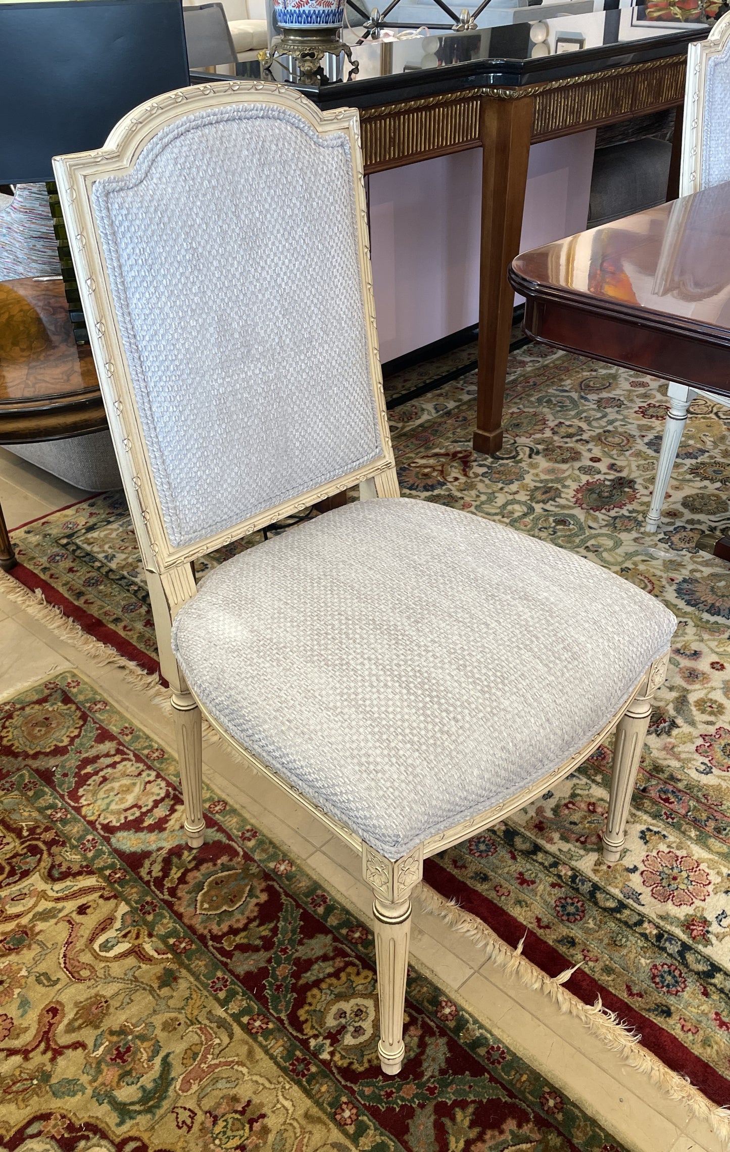 Louis XVI Style Dining Chairs, set of 10 (00Y007)