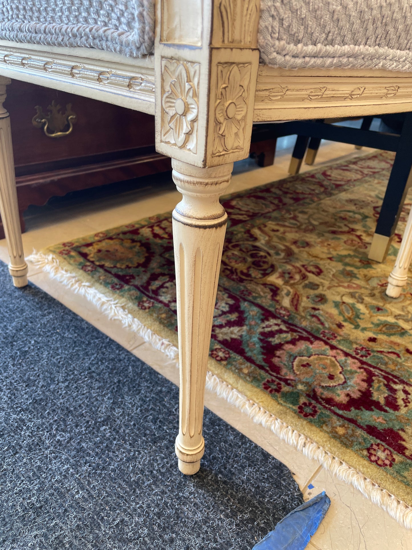 Louis XVI Style Dining Chairs, set of 10 (00Y007)