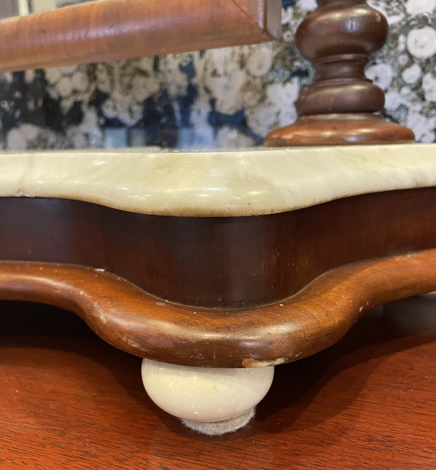 Antique Barley Twist Shaving Mirror, AS IS (0KT006)