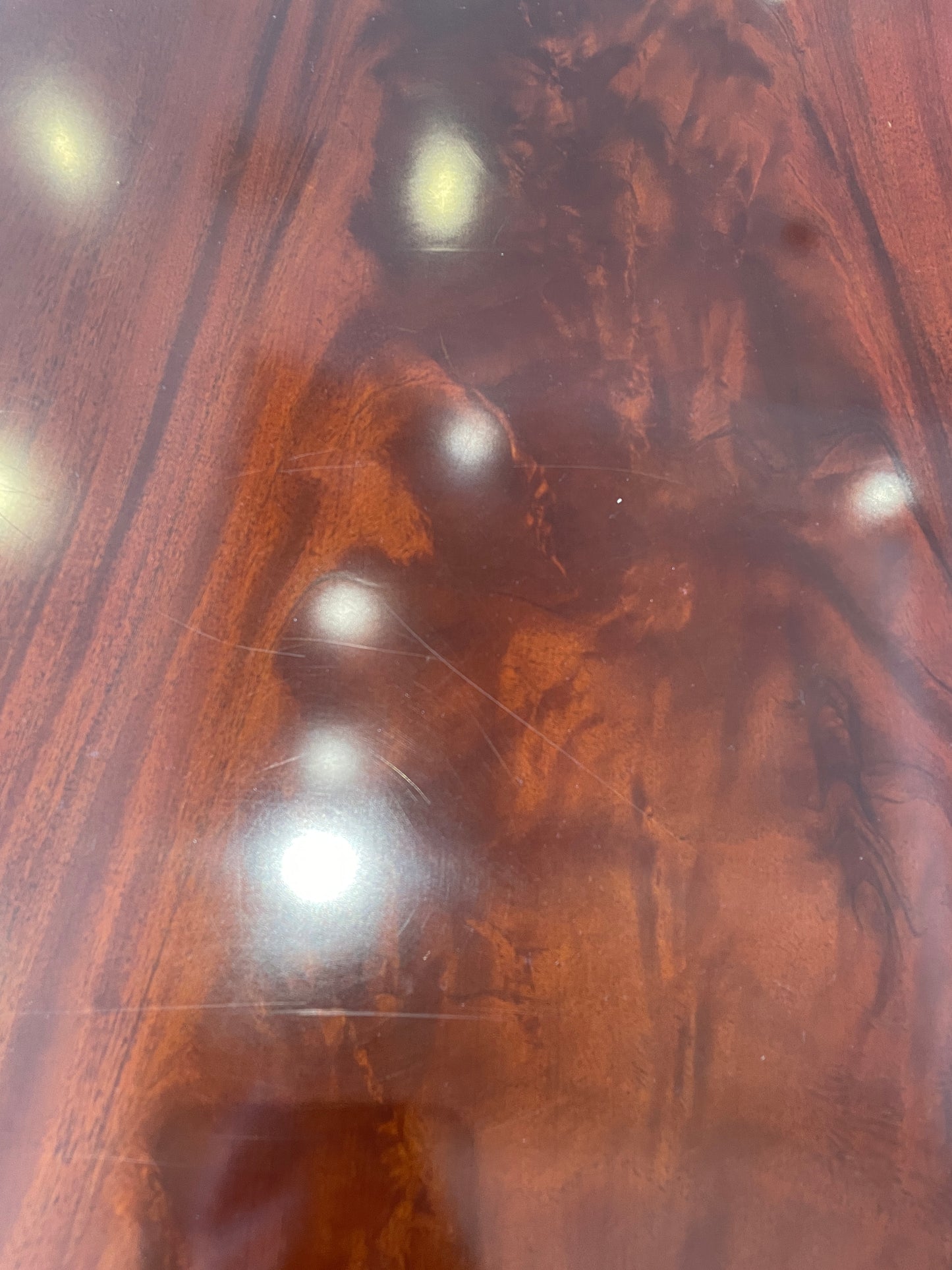 Guerra Vanni Double Pedestal Georgian Inlay Dining Table, AS IS (00Y008)