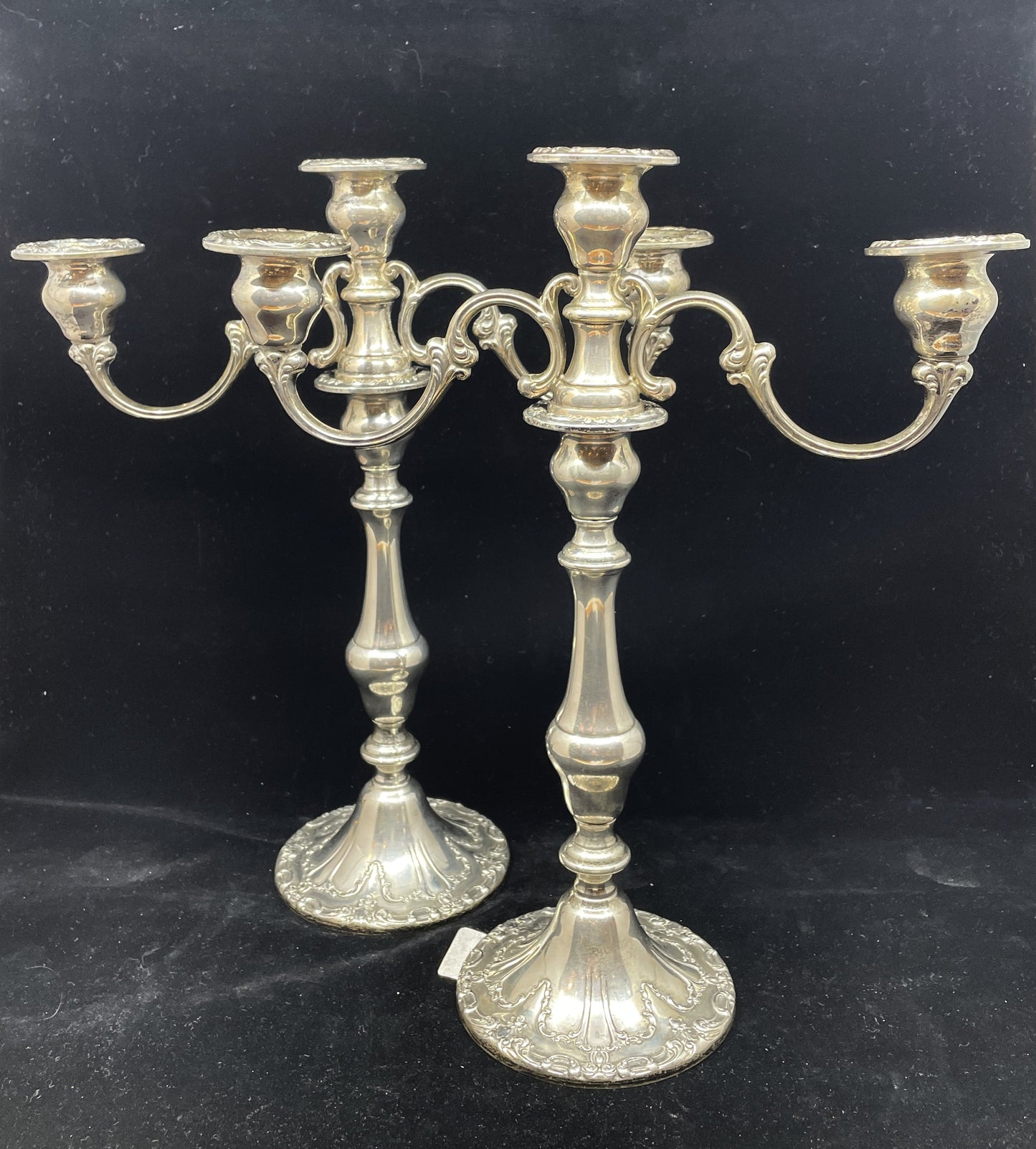 Pair of Gorham Chantilly Sterling Candelabras (0CQ001)