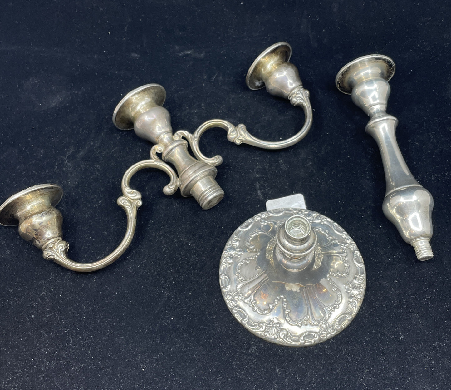 Pair of Gorham Chantilly Sterling Candelabras (0CQ001)