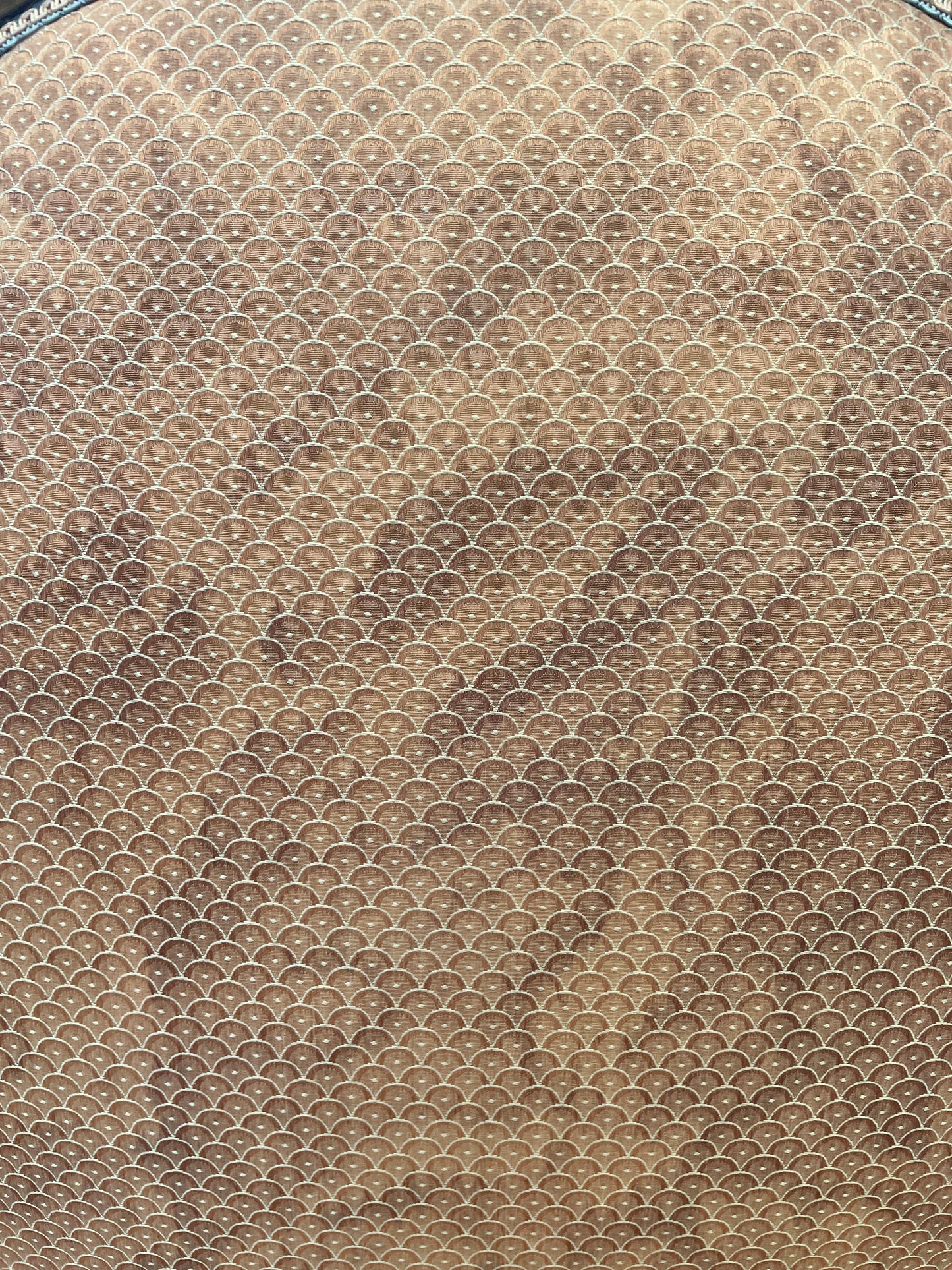 Dennis and Leen French Arm Chair with Salmon Upholstery (Two available 00Y009 00Y00A)