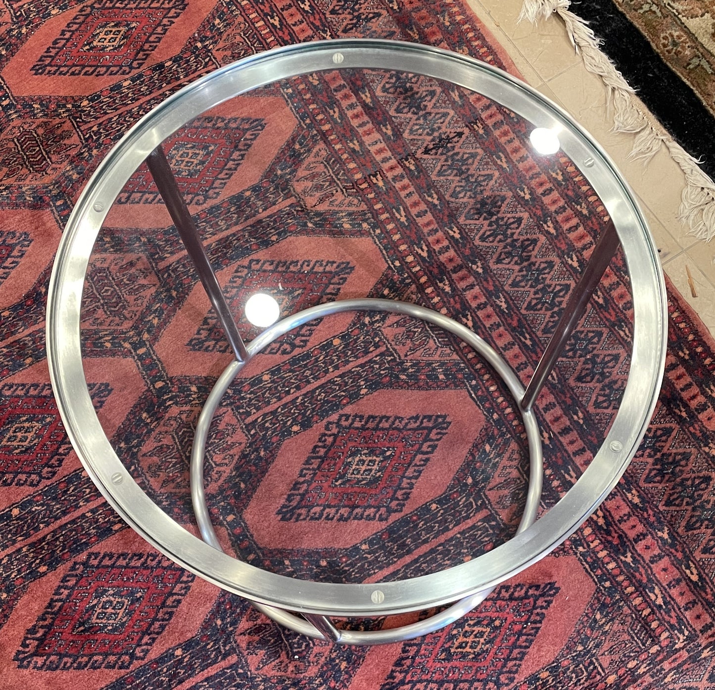 Restoration Hardware Graydon Nesting tables with Shagreen top (033006)