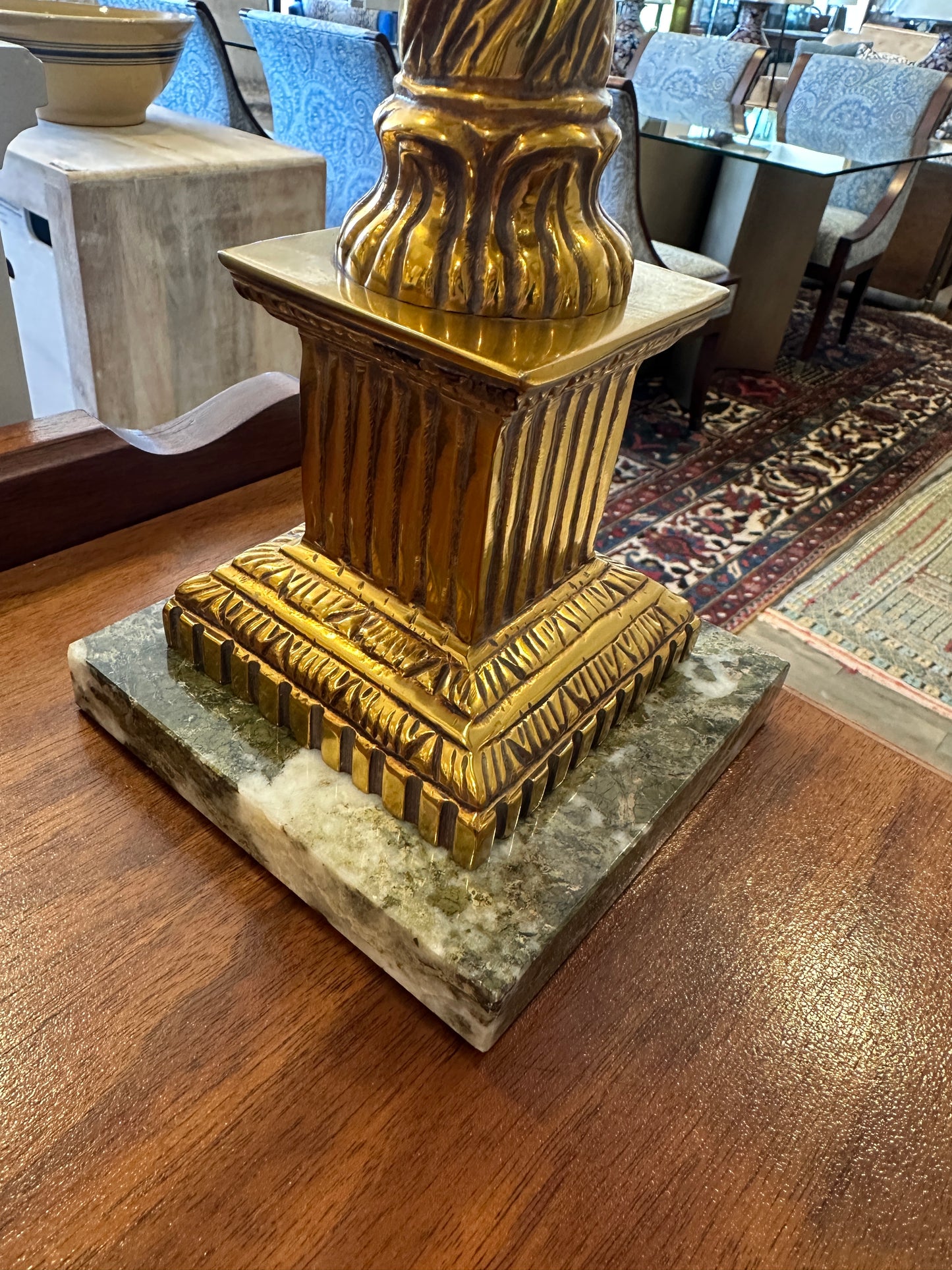 Pair Frederick Cooper Neoclassical Column Lamps (0MJ00D)