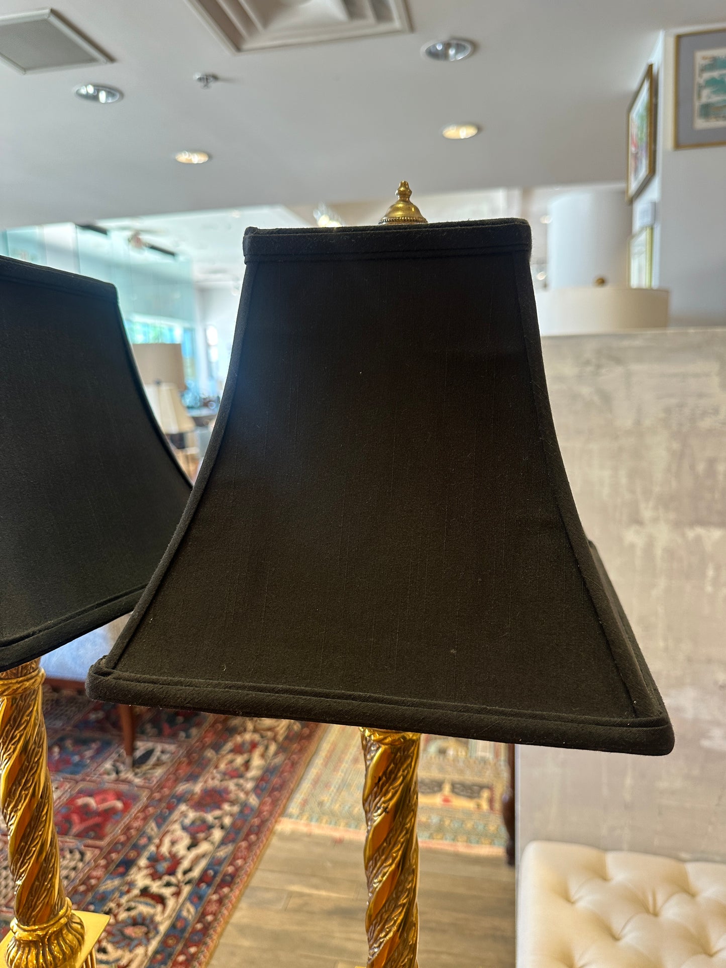 Pair Frederick Cooper Neoclassical Column Lamps (0MJ00D)