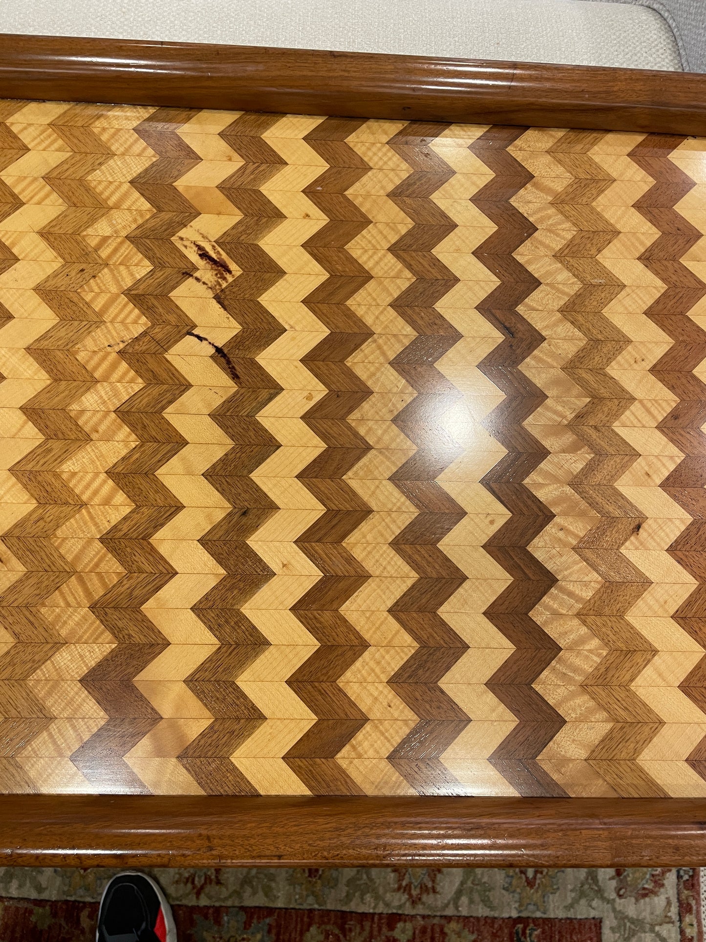 Oval Parquetry Library Table or Bar Table (00Y00H)