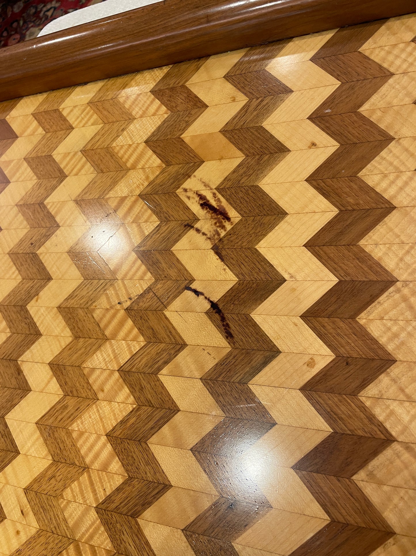 Oval Parquetry Library Table or Bar Table (00Y00H)