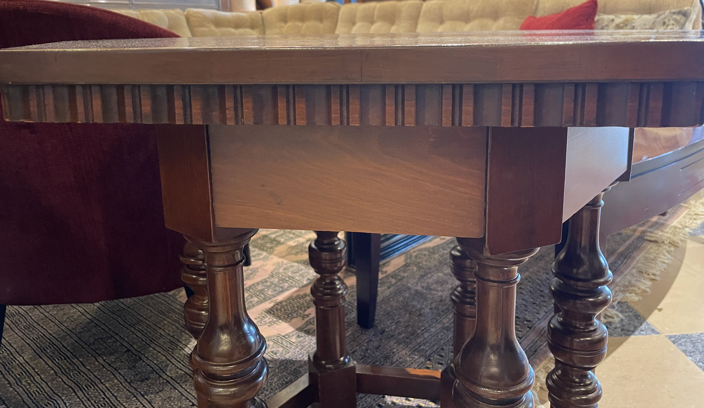 Walnut Hexagon Center Table (00Y00I)