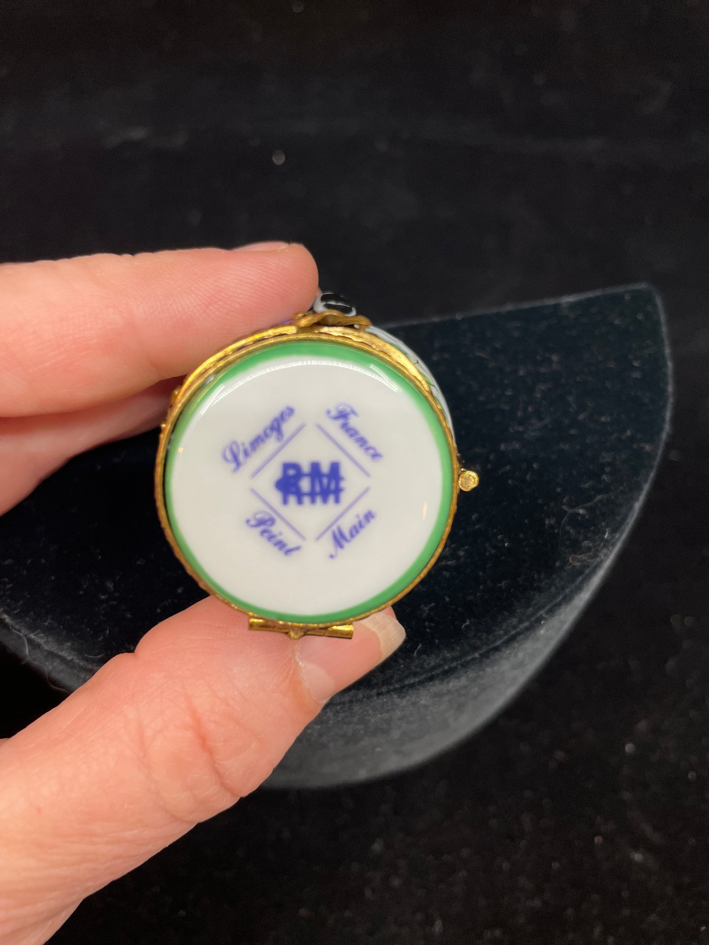 Limoges Golfing Mice Three Hinge Trinket Box (03002H)