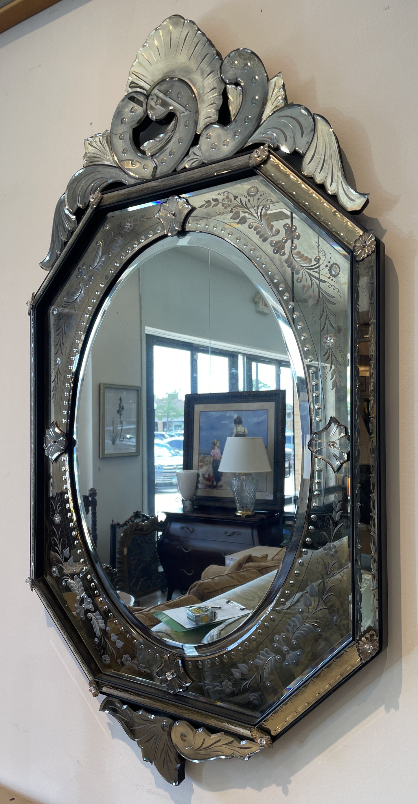 Vintage Venetian Mirror (00Y00N)