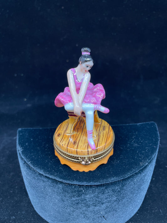 Limoges Ballerina Trinket Box